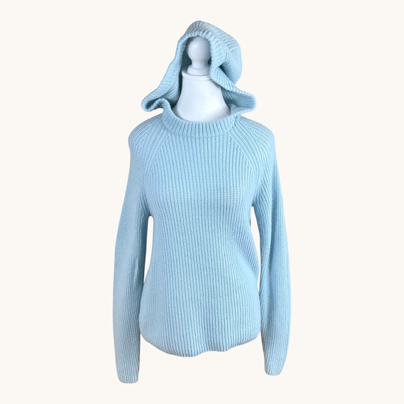Vince Sweaters - Vince Sweater Hoodie Wool Cashmere Light Blue (S)